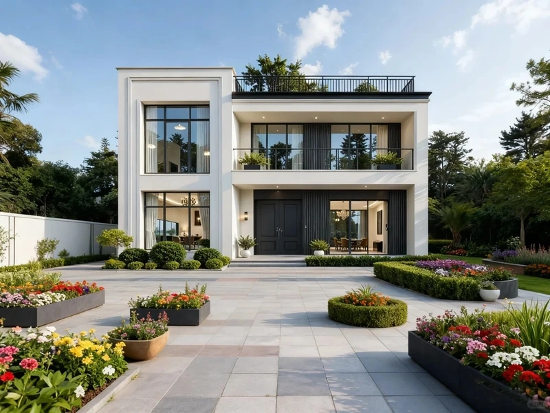 Tiện nghi tối ưu cho gia đình biệt thự 2 tầng mái bằng tiện nghi