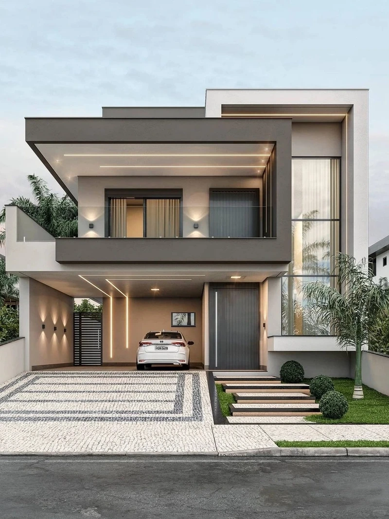 Đẳng cấp nổi bật sang trọng biệt thự 2 tầng mái bằng đẳng cấp