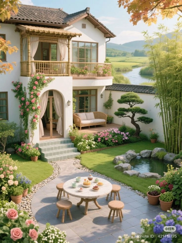 Biệt thự 2 tầng mái nhật có hồ bơi cực kỳ hiện đại