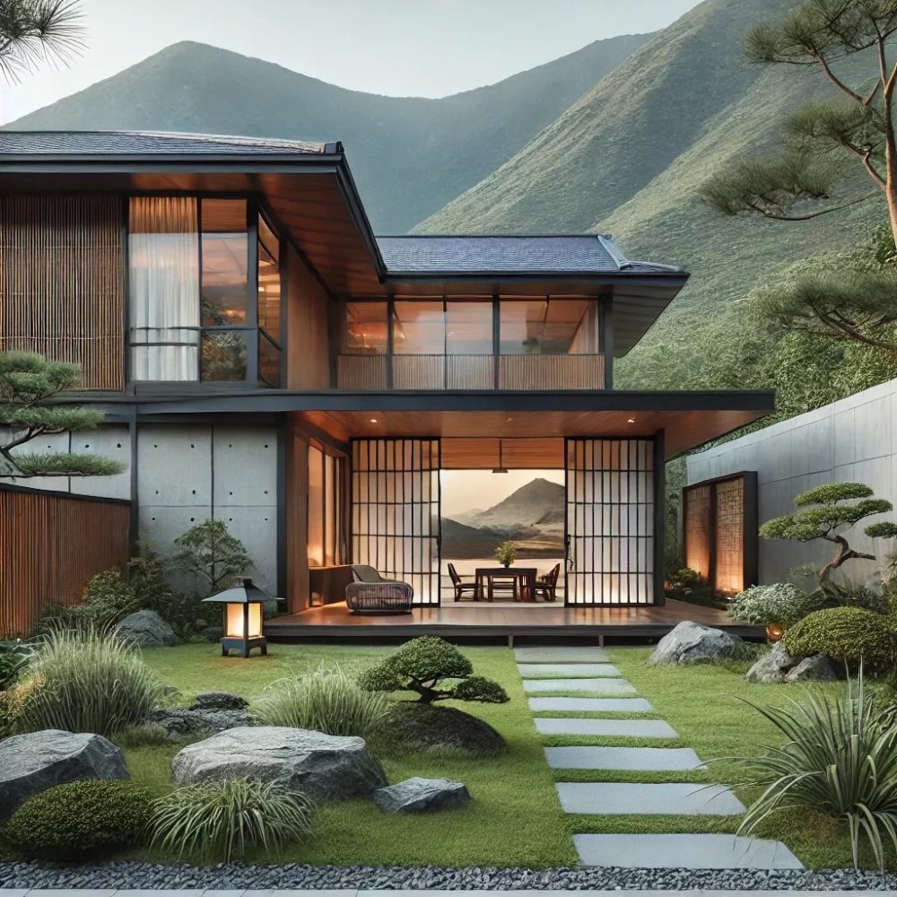 Biệt thự 2 tầng mái nhật mặt tiền 10m ấn tượng