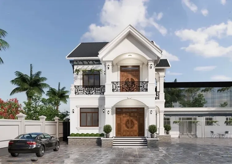 Đẳng cấp sống khác biệt từ biệt thự 2 tầng mái thái sang trọng