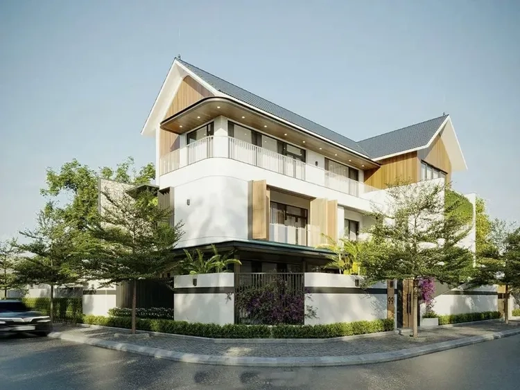 Kiến trúc biệt thự mái thái 3 tầng nổi bật đẳng cấp