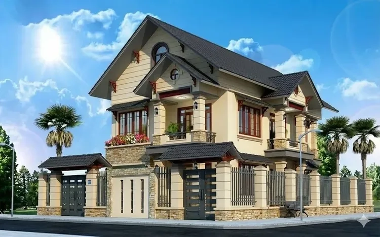 Thiết kế biệt thự mái thái sang trọng khẳng định vị thế