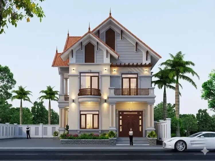 Vẻ đẹp biệt thự mái thái phong cách châu âu tinh tế