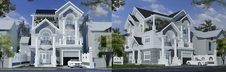 Không gian biệt thự mái thái sang trọng hài hòa thiên nhiên