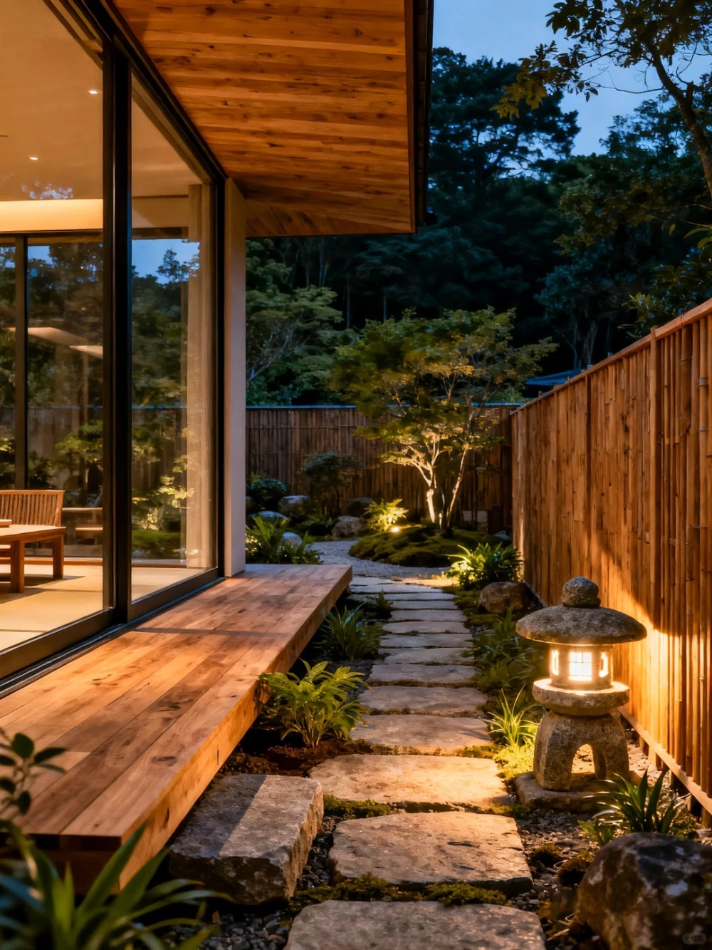 Mẫu cổng hàng rào mái nhật đồng nhất về màu sắc