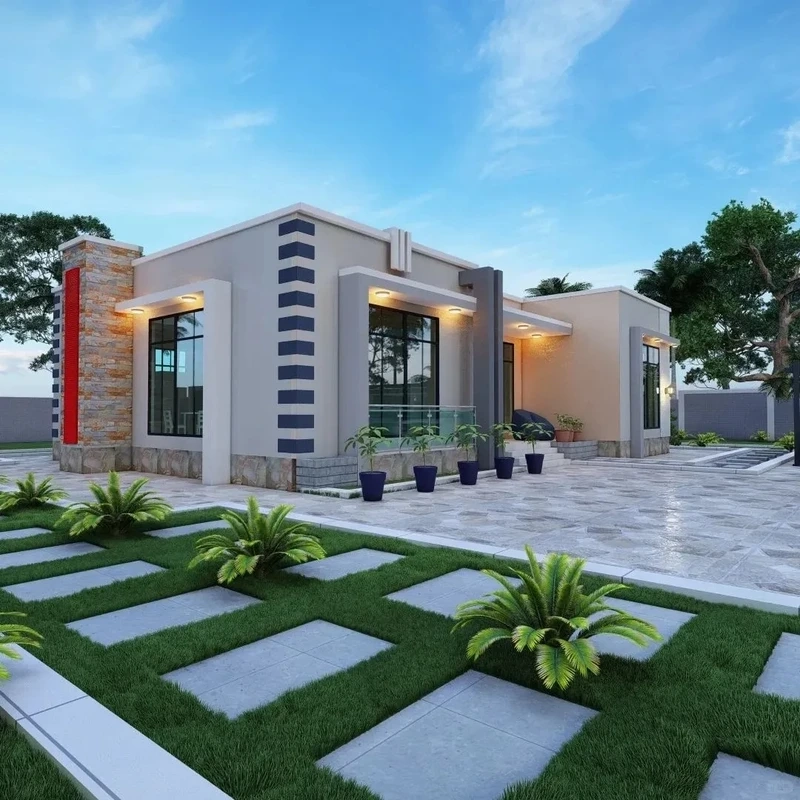 Phù hợp nhà phố sang trọng mặt tiền nhà mái bằng nhà phố