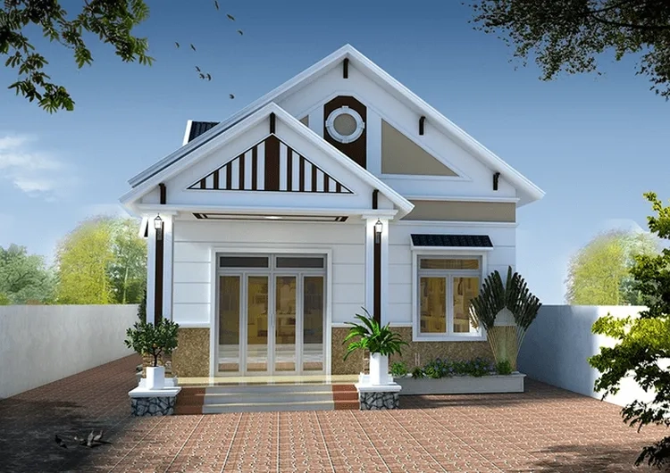 Thiết kế mặt tiền nhà mái thái hài hòa đón nắng gió