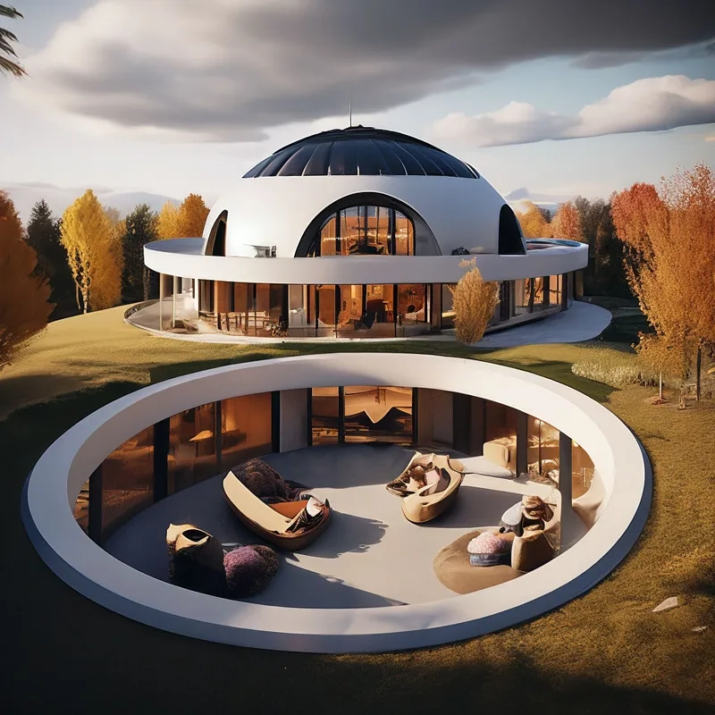 Cách trang trí mặt tiền nhà mái vòm