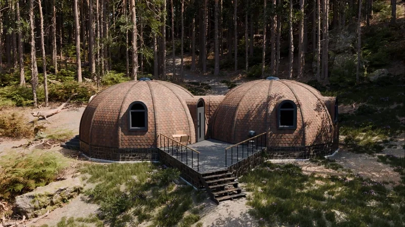 Cách bố trí ánh sáng mặt tiền nhà vòm