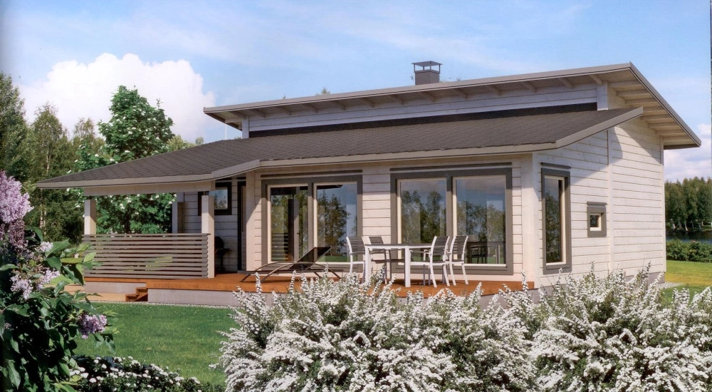 Mẫu nhà cấp 4 mái lệch đẹp thu hút ánh nhìn