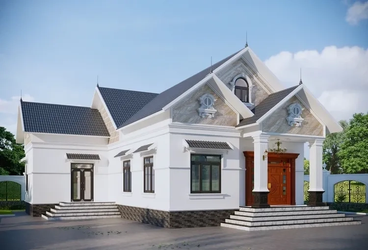 Tiện lợi gọn gàng từ nhà cấp 4 mái thái 2 phòng ngủ