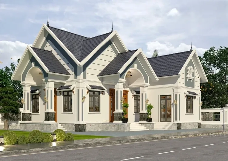 Ấn tượng ánh nhìn nhờ nhà cấp 4 mái thái mặt tiền đẹp