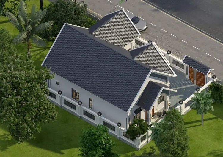 Nét quen thuộc của nhà cấp 4 mái thái phong cách truyền thống