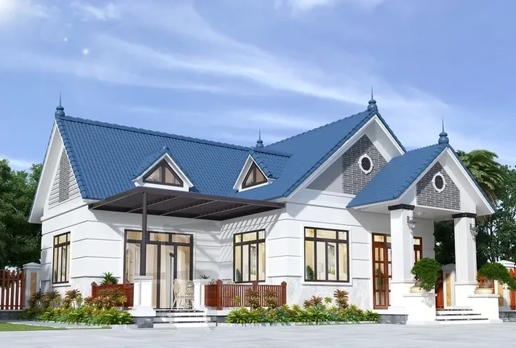 Giải pháp nhẹ cho nhà cấp 4 mái thái mái tôn