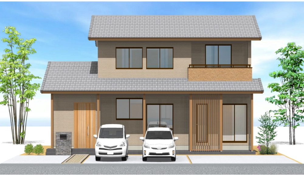 Kiến trúc nhà gác lửng mái nhật với hệ cửa nhôm kính cao cấp