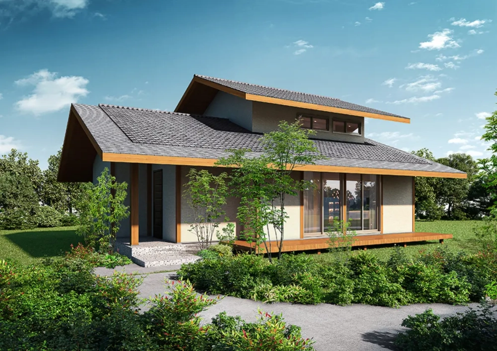 Ảnh thực tế nhà gác lửng mái nhật vừa hoàn thiện thi công