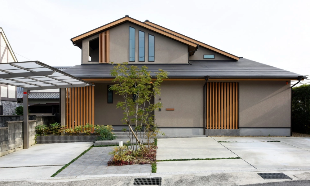 Mẫu nhà ống gác lửng mái nhật độc đáo tại đô thị