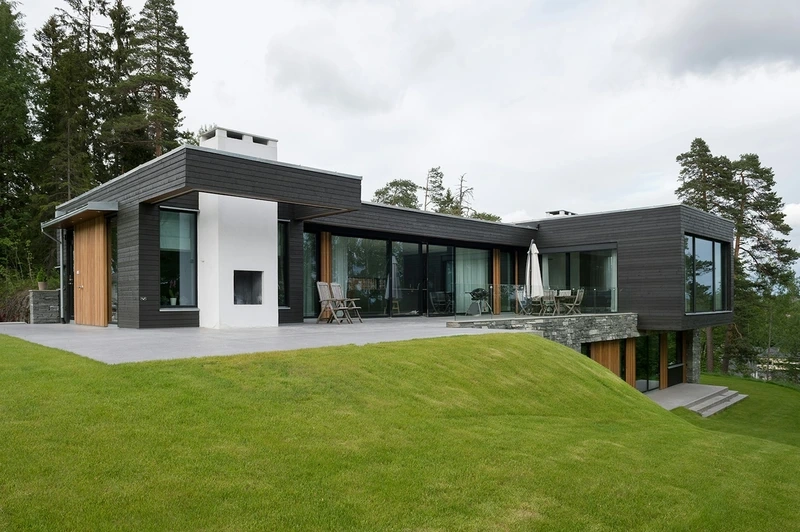 Thiết kế tiện nghi với nhà mái bằng 1 tầng đơn giản