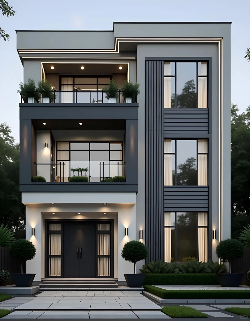 Khám phá nhà mái bằng 3 tầng hiện đại cho gia đình