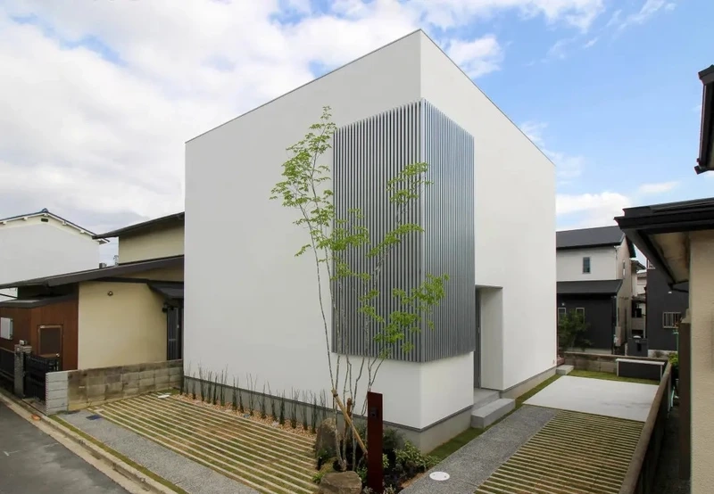 Hiện đại tinh tế nhà mái bằng đơn giản hiện đại