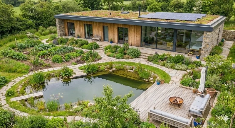 Ý tưởng sáng tạo thiết kế nhà mái bằng hiện đại nổi bật