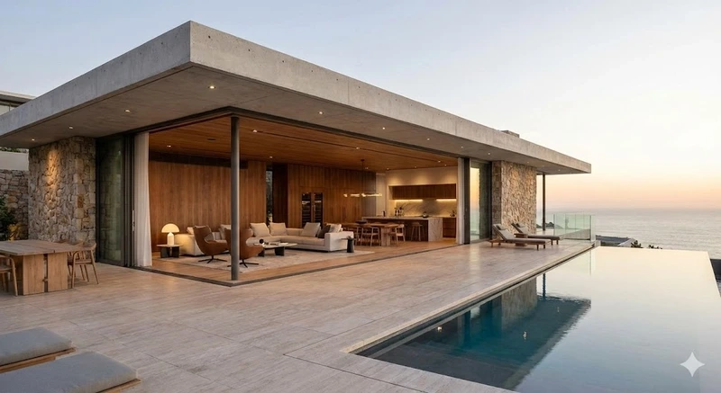 Ngôi nhà hiện đại thoáng mát nhà mái bằng phổ biến hiện đại