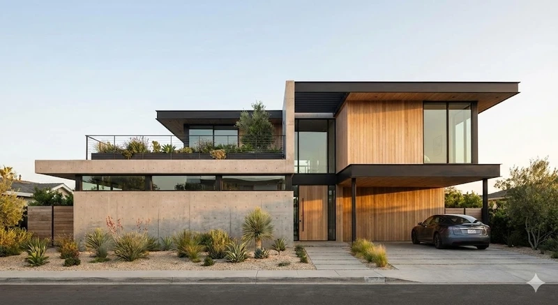 Diện tích nhỏ nhưng tiện nghi nhà mái bằng phổ biến diện tích nhỏ