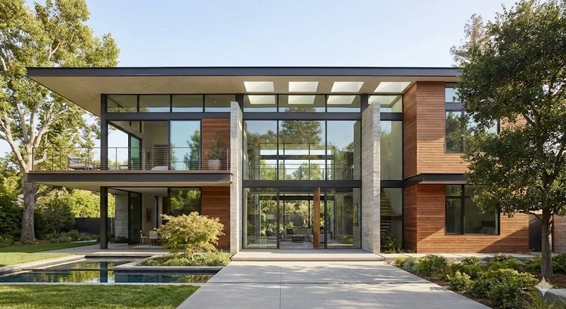 Mặt tiền ấn tượng nổi bật nhà mái bằng phổ biến mặt tiền đẹp