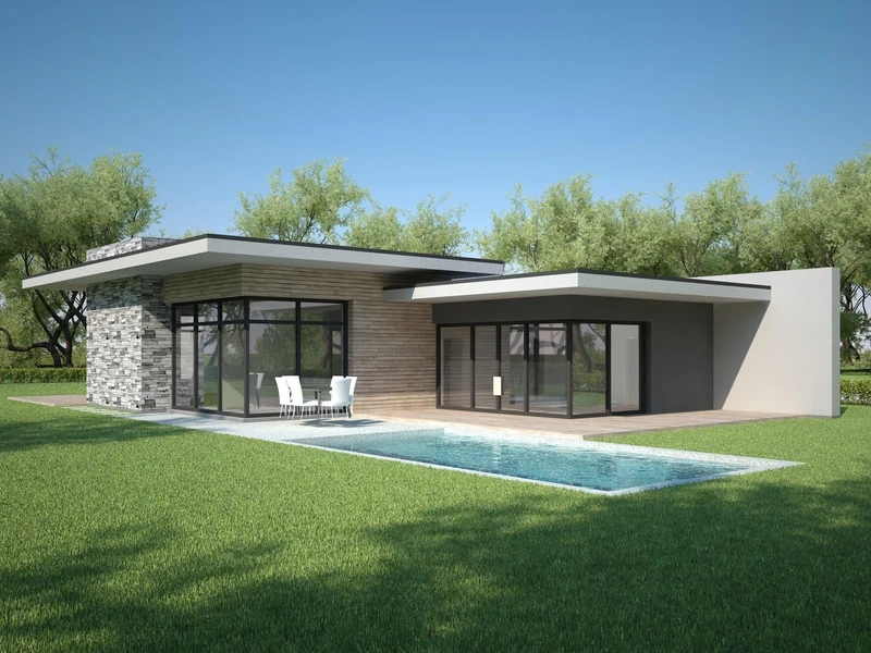 Mẫu nhà mái bằng sân vườn là như thế nào?