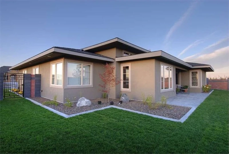 Tiểu cảnh đẹp mắt nhà mái bằng sân vườn có tiểu cảnh