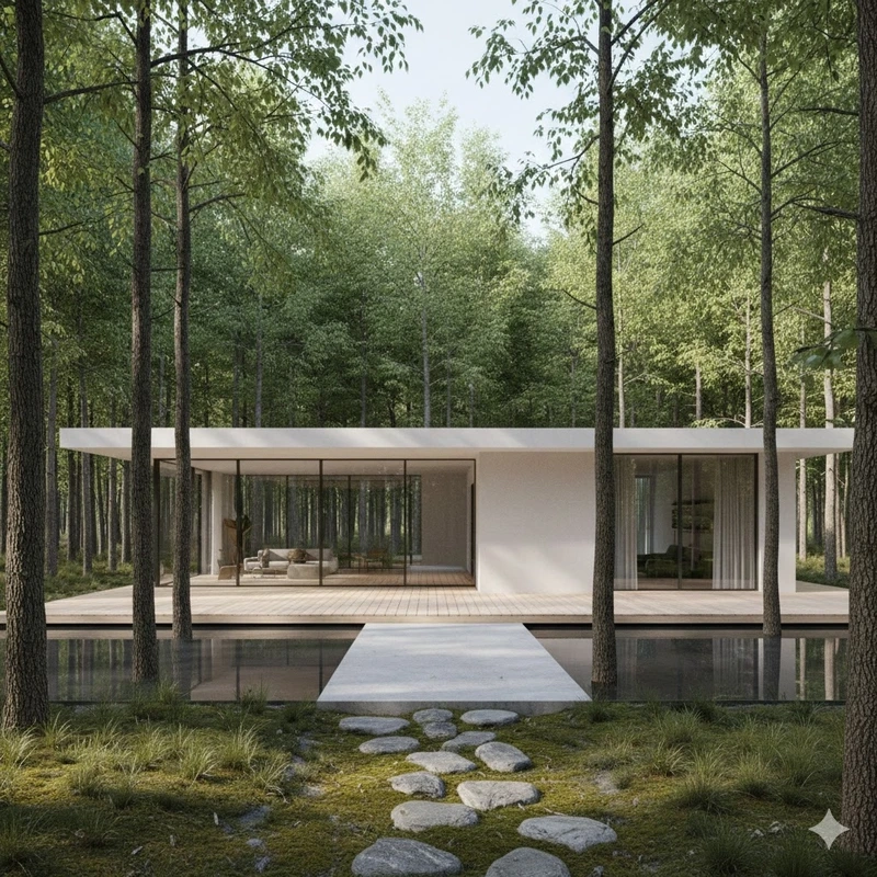 Tối ưu diện tích thông minh nhà mái bằng tối giản tối ưu diện tích