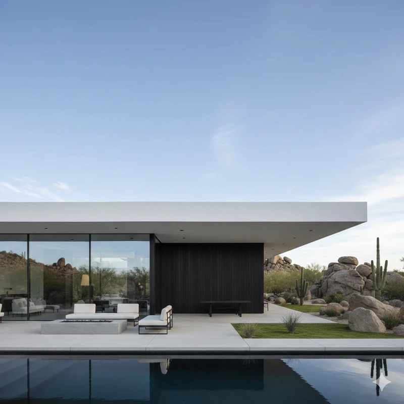 Nhà mái bằng tối giản phù hợp gia đình trẻ