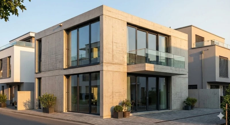 Khám phá nhà mái bằng vuông đẹp hiện đại và sang trọng