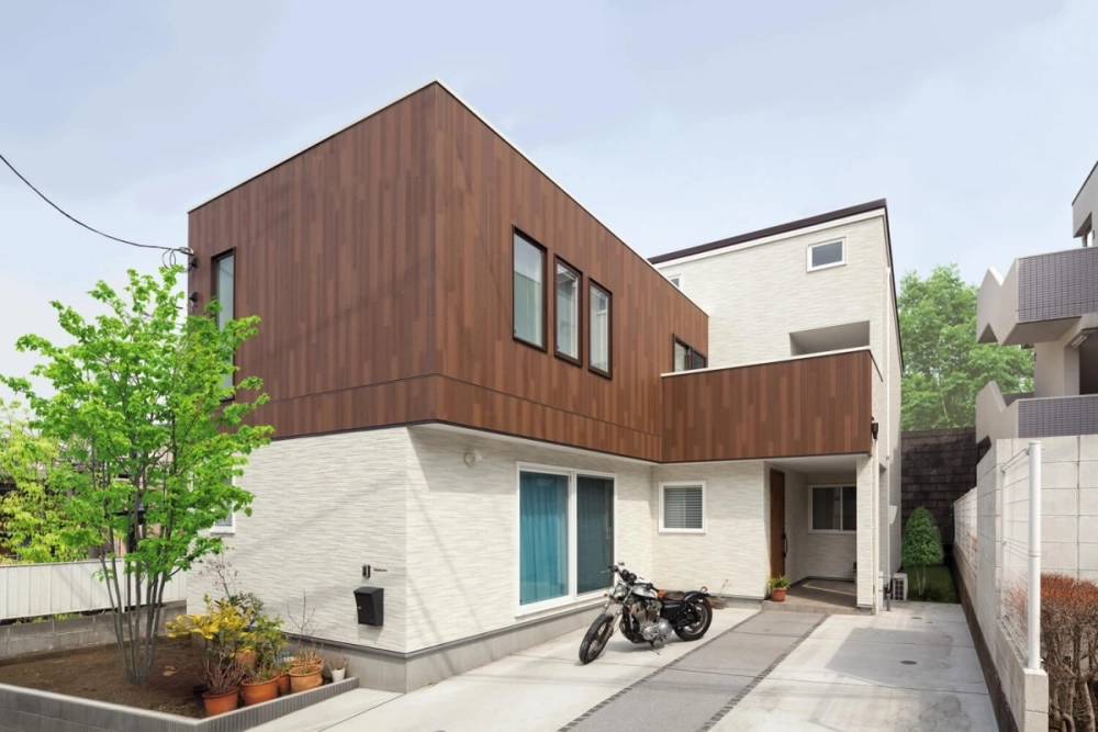 Nhà biệt thự mái lệch chữ L đẳng cấp và tinh tế