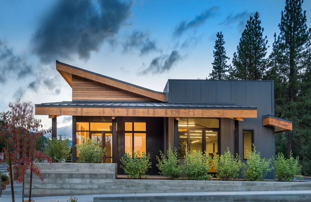 Nhà cấp 4 mái lệch có gác lửng tiện nghi