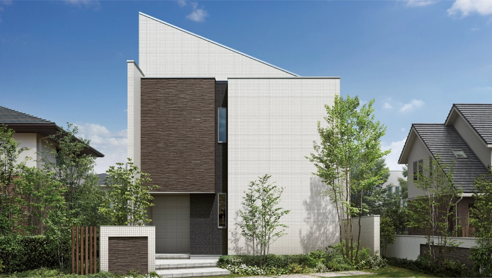 Nhà phố mái lệch hiện đại hài hòa thẩm mỹ tiện nghi