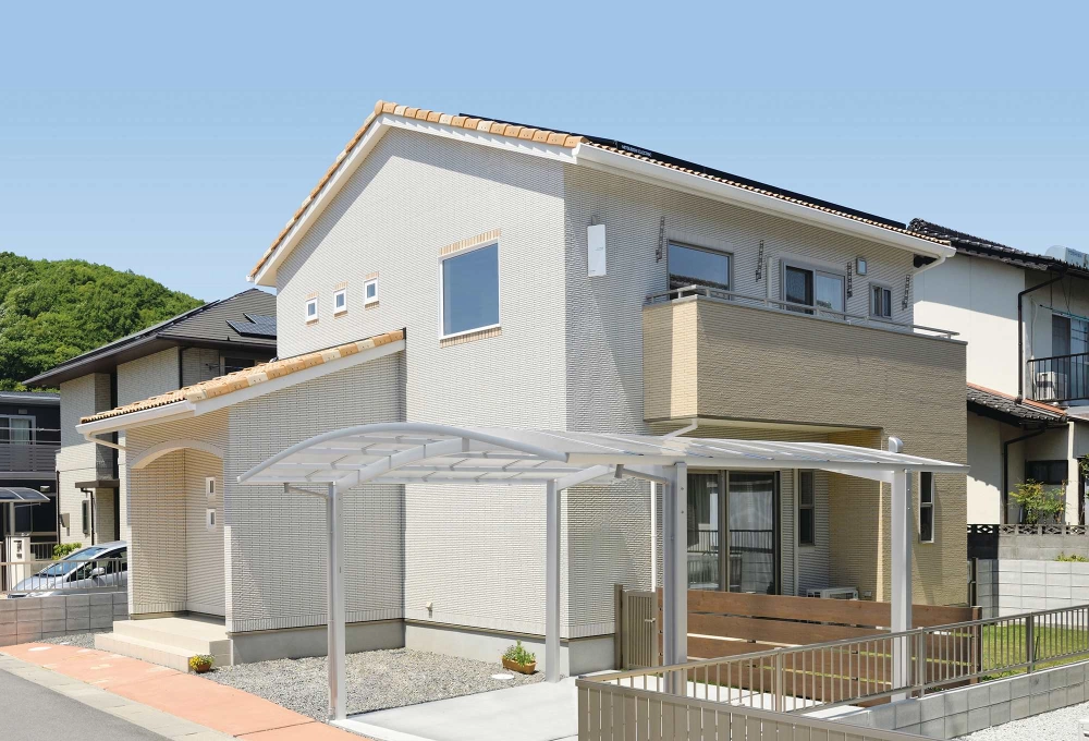 Cổng rào biệt thự 3 tầng mái nhật đồng bộ với kiến trúc mái