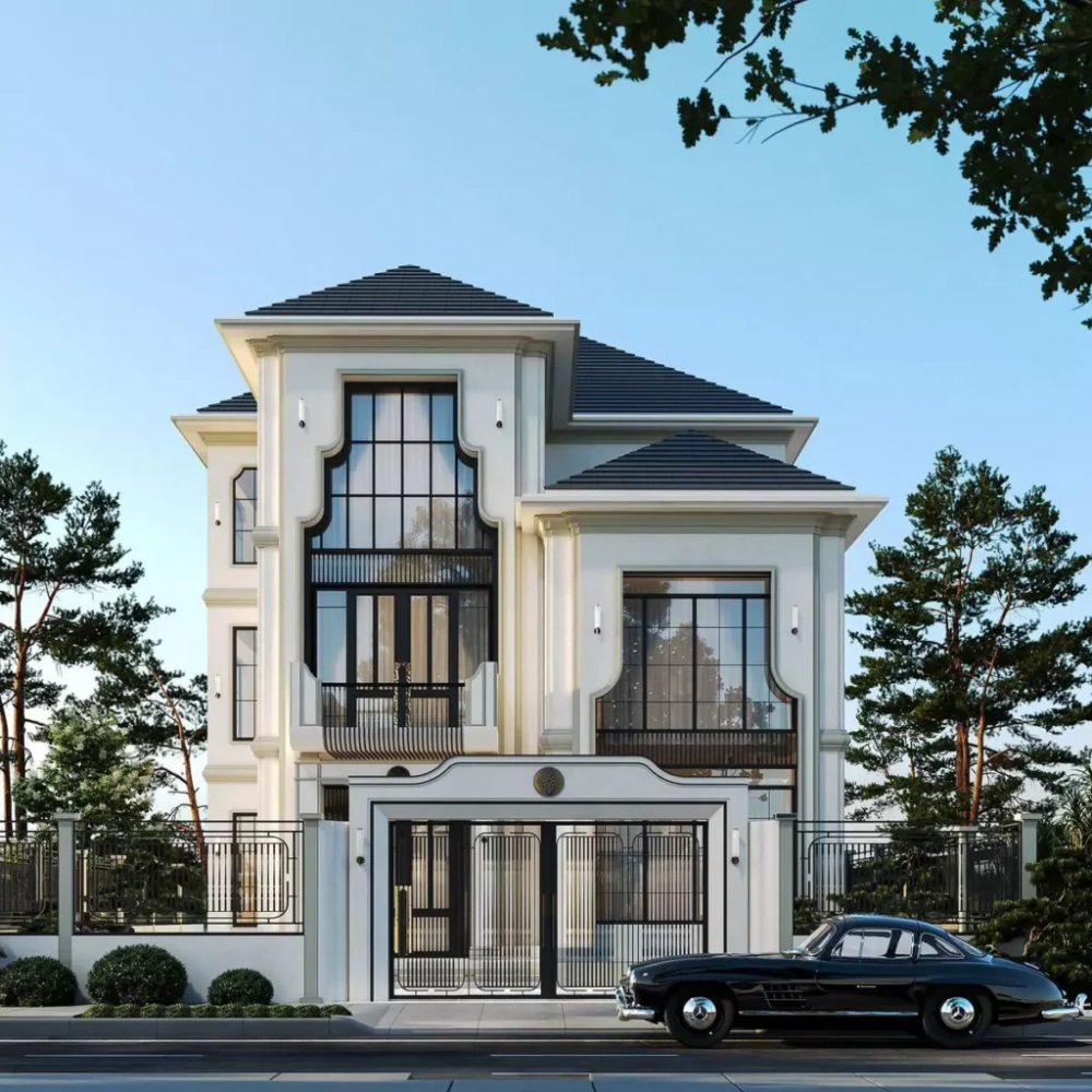 Nhà phố 3 tầng mái nhật hiện đại tối ưu công năng sử dụng