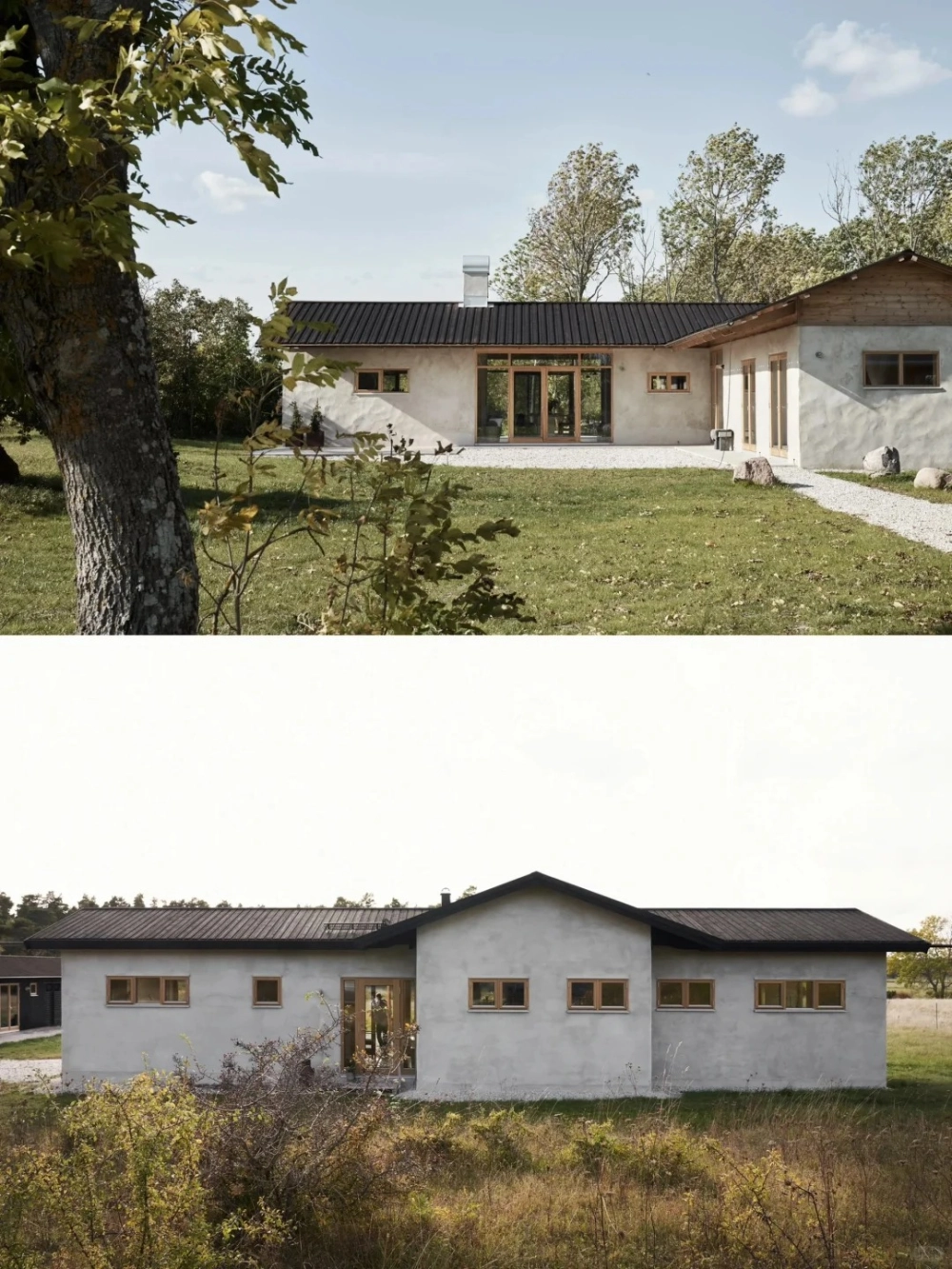 Nhà mái nhật giá rẻ sử dụng cửa nhôm kính lấy sáng tự nhiên