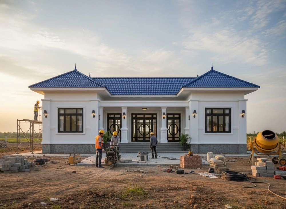 Nhà mái nhật hiện đại diện tích nhỏ được bố trí thông minh