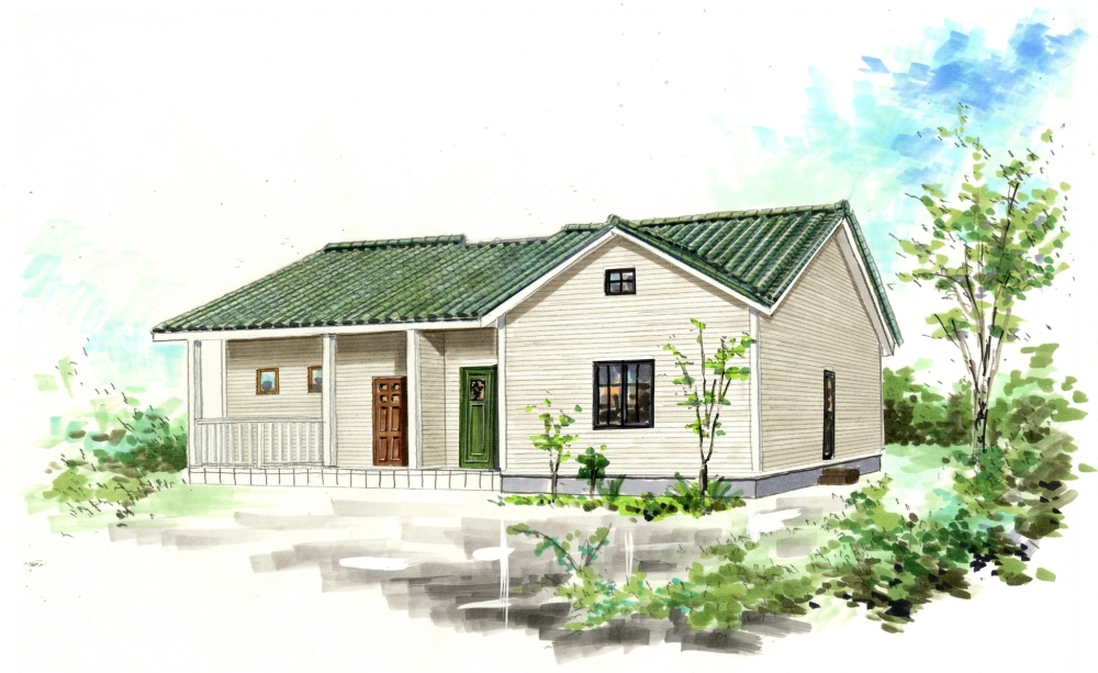 Thiết kế nhà cấp 4 mái nhật nhỏ gọn cho gia đình trẻ