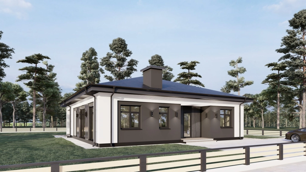 Nhà mái nhật nông thôn hiện đại kết hợp cửa kính đón sáng