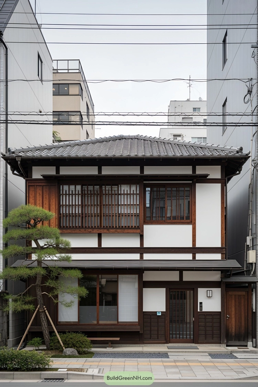 Bản vẽ nhà mái nhật nông thôn 3 phòng ngủ đầy đủ tiện nghi