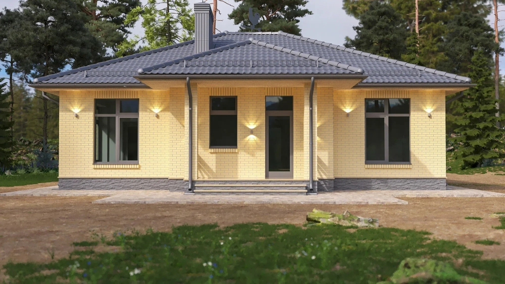 Biệt thự vườn mái nhật 1 tầng sang trọng giữa không gian xanh