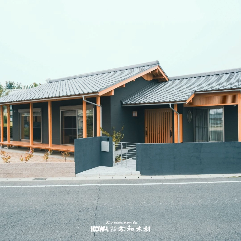 Không gian mở trong thiết kế nhà mái nhật tối giản