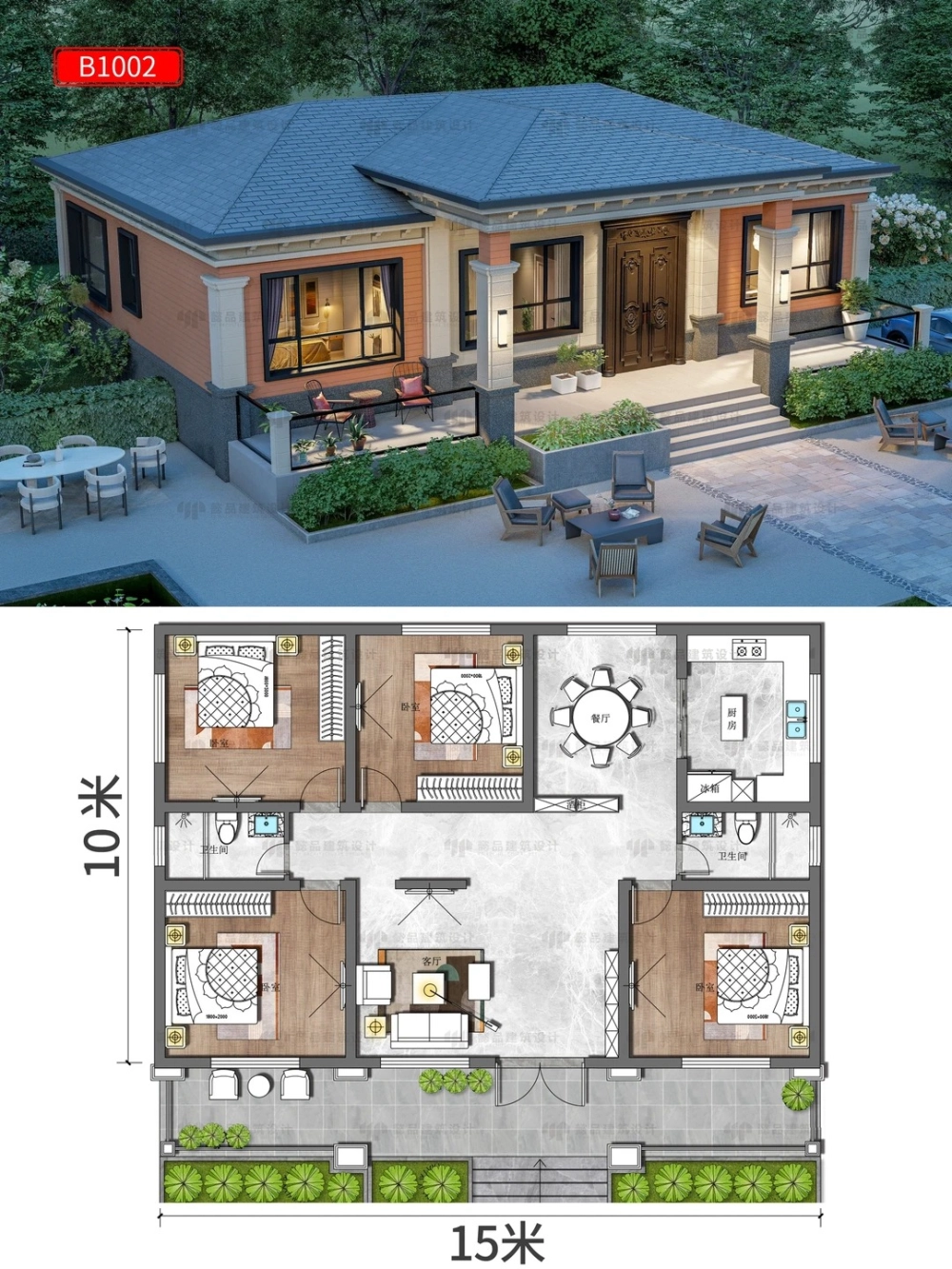 Cách bố trí phong thủy nhà vuông mái nhật giúp gia chủ đón tài lộc