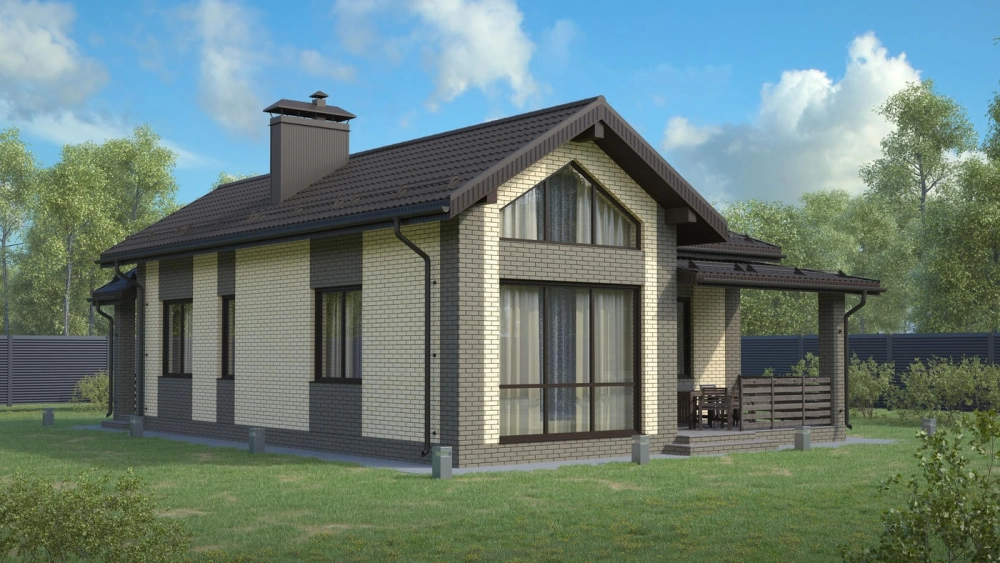 Nội thất nhà vuông mái nhật được thiết kế theo phong cách tối giản