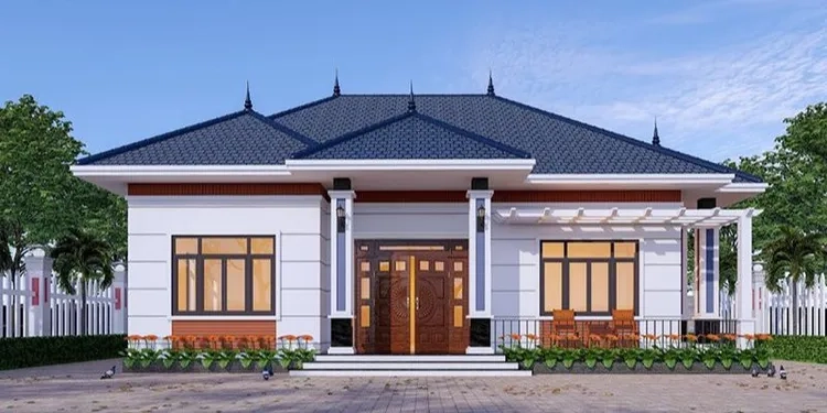 Gợi ý lý tưởng từ mẫu nhà mái thái 1 tầng được ưa chuộng