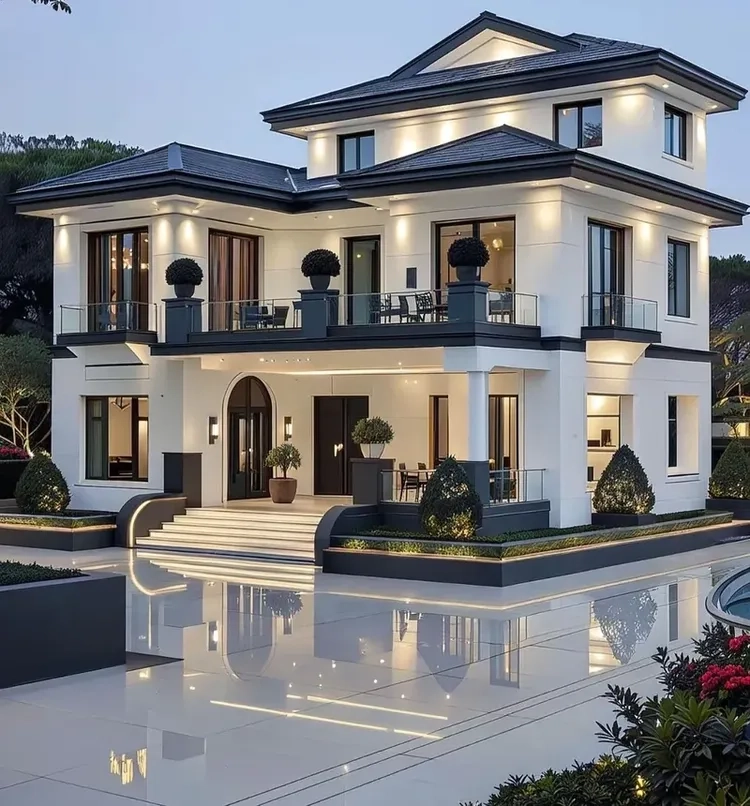 Giải pháp tối ưu trong thiết kế nhà mái thái 3 tầng